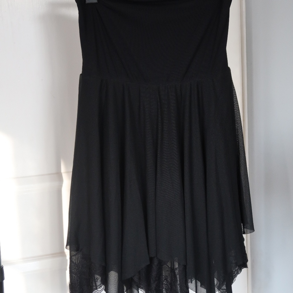Urban Outfitters Black Strapless Dress